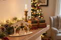Presépio em madeira — decoração de Natal em casa